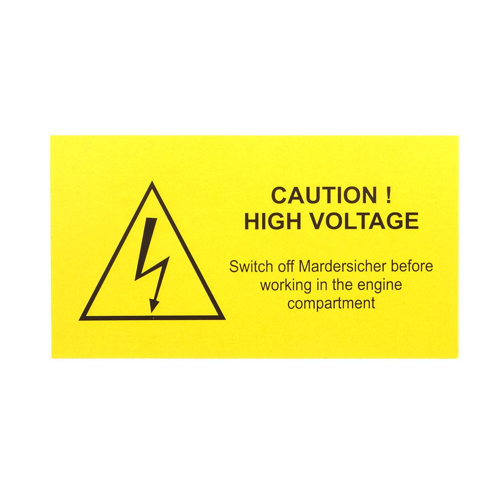 Aufkleber Caution High Voltage