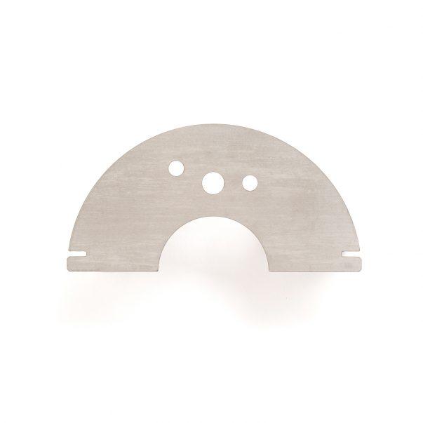 Hochspannungs-/Masseplatte (speziell geformt) - Halbkreis