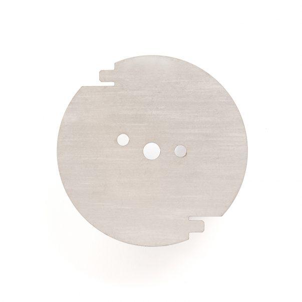 Hochspannungs-/Masseplatte (speziell geformt) - Kreis