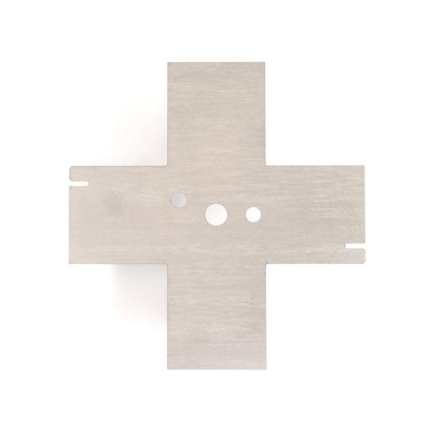 Hochspannungs-/Masseplatte (speziell geformt) - Kreuz