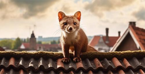 Marder auf dem Grundstück