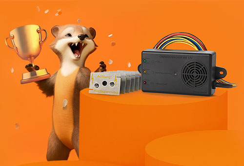 MarderSICHER MS 12V Mobil ist unser Marderschreck-Testsieger mit Bestnote