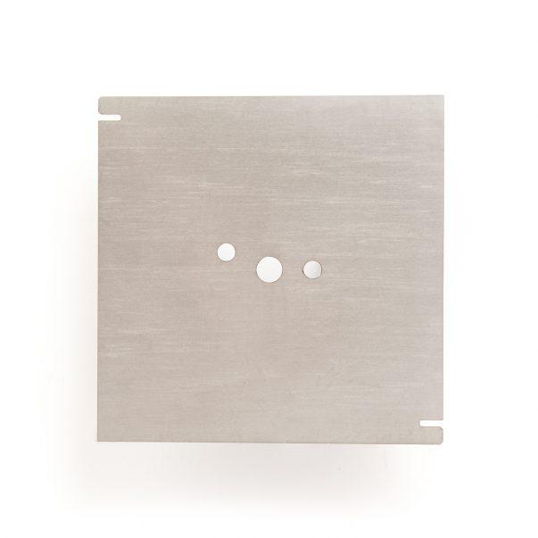 Hochspannungs-/Masseplatte (speziell geformt) - Quadrat